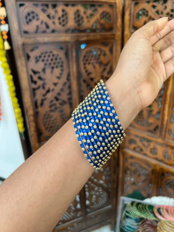 Raindrop Bangles - Ink Blue